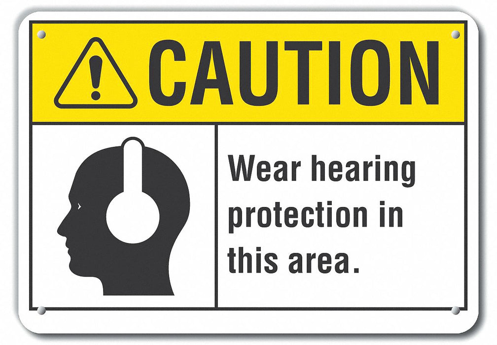 Caution Sign 10 inx14 in Plastic