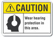 Caution Sign 10 inx14 in Plastic