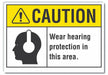 Caution Sign 7inx10in Non-PVC Polymer