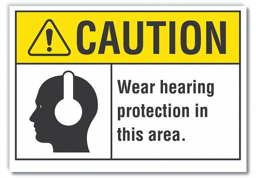 Caution Sign 7inx10in Non-PVC Polymer