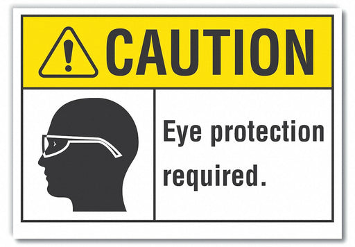 Caution Sign 7inx10in Non-PVC Polymer
