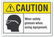 Caution Sign 7inx10in Non-PVC Polymer