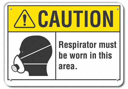 Caution Sign 10 inx14 in Plastic