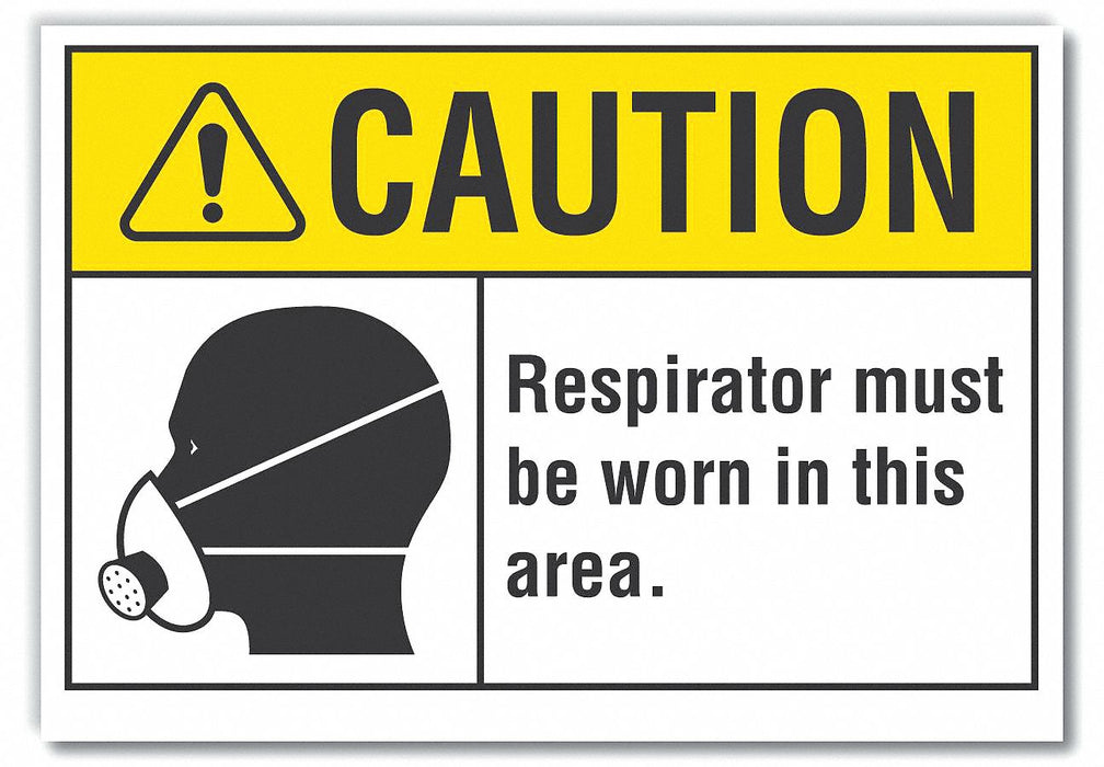 Caution Sign 7inx10in Non-PVC Polymer