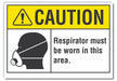 Caution Sign 7inx10in Non-PVC Polymer