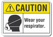 Caution Sign 7 in x 10 in Plastic