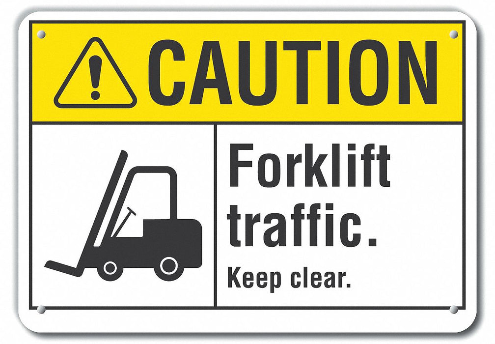 Caution Sign 10 inx14 in Plastic