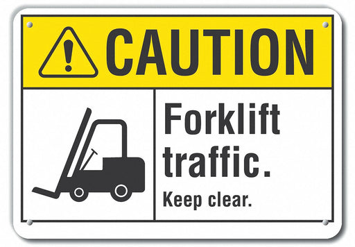 Caution Sign 10 inx14 in Plastic
