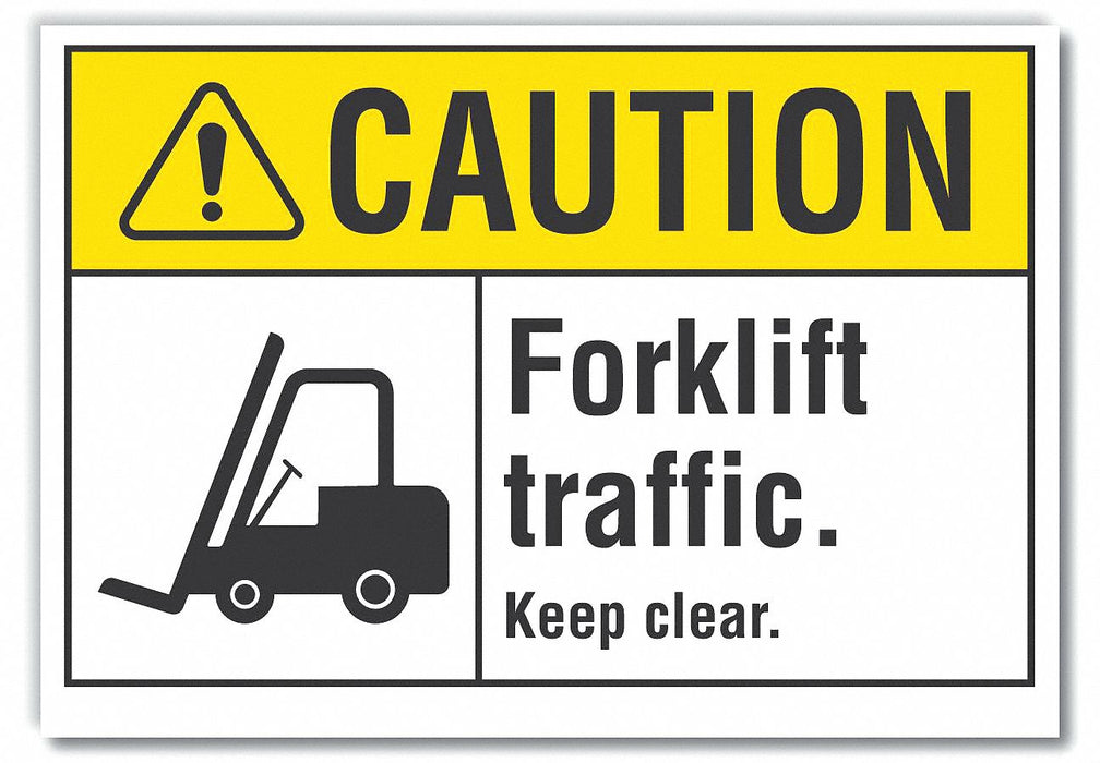 Caution Sign 7inx10in Non-PVC Polymer