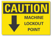 Caution Sign 7inx10in Non-PVC Polymer
