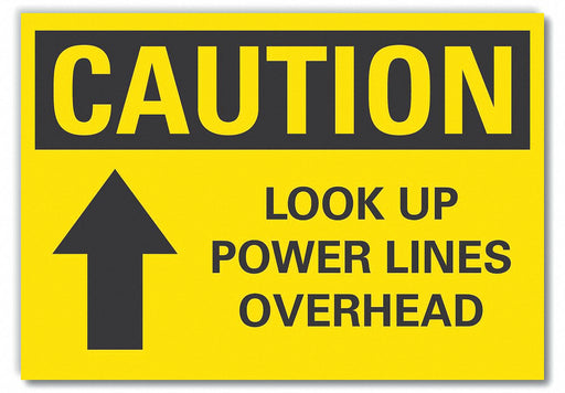 Caution Sign 10inx14in Non-PVC Polymer