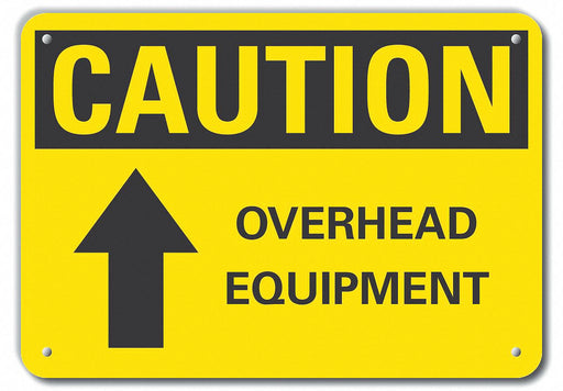 Caution Sign 10 inx14 in Plastic