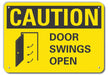 Caution Sign 7 in x 10 in Plastic