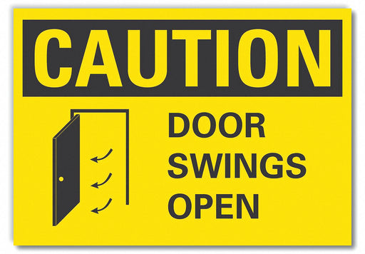 Caution Sign 7in x 10in Non-PVC Polymer