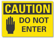 Caution Sign 10in x 14in Non-PVC Polymer