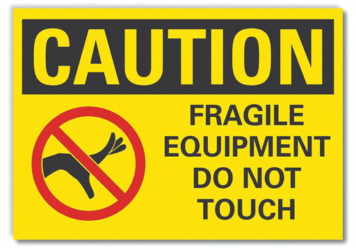 Caution Sign 7in x 10in Non-PVC Polymer