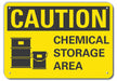 Rflctv Chemicals Caut Sign 10x14in Alum