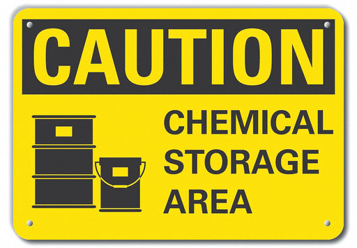 Caution Sign 10 inx14 in Plastic