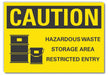 Caution Sign 10in x 14in Non-PVC Polymer