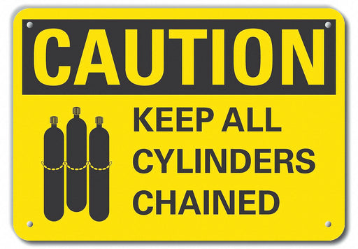 Caution Sign 10 inx14 in Plastic