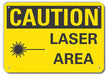 Caution Sign 10 inx14 in Plastic