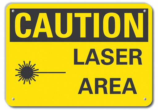 Caution Sign 7 inx10 in Plastic