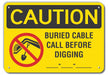 Caution Sign 10 inx14 in Plastic