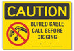 Caution Sign 7in x 10in Non-PVC Polymer