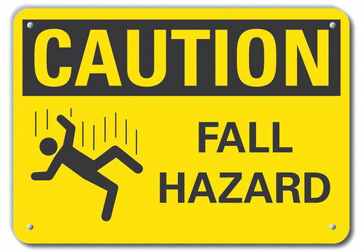 Caution Sign 7 inx10 in Plastic