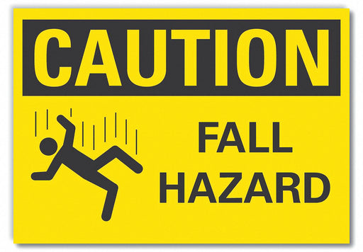 Caution Sign 10inx14in Non-PVC Polymer