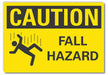 Caution Sign 7inx10in Non-PVC Polymer