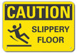 Caution Sign 10 inx14 in Plastic