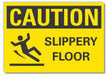 Caution Sign 7inx10in Non-PVC Polymer