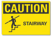 Stairs Caution Reflective Label 5x7in