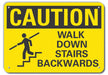 Caution Sign 10 in x 14 in Plastic