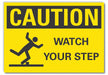 Caution Sign 7inx10in Non-PVC Polymer