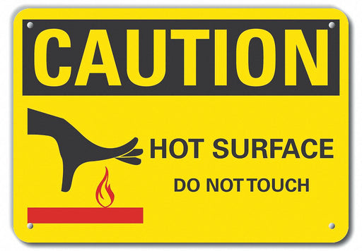 Caution Sign 10 inx14 in Plastic