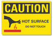 Caution Sign 7inx10in Non-PVC Polymer