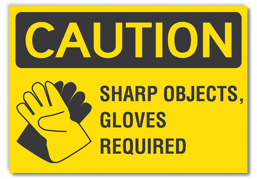Caution Sign 7inx10in Non-PVC Polymer