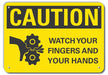 Rflct Accident Prevent Caut Sign 10x14in