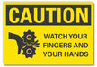 Accident Prevent Caut RflctvLabel 5x7in
