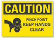 Caution Sign 7inx10in Non-PVC Polymer