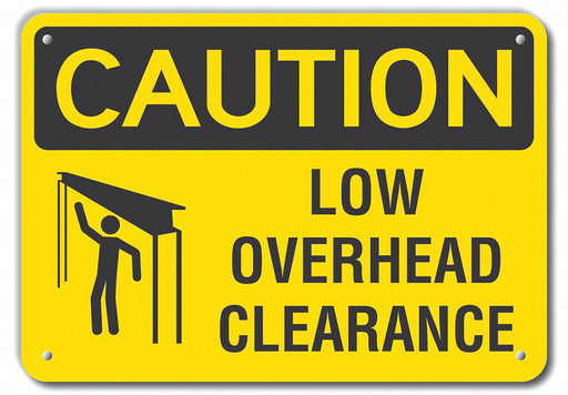 Caution Sign 10 inx14 in Plastic