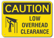 Rflctv Low Clearance Caut Sign 10x14in