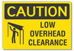 Caution Sign 7inx10in Non-PVC Polymer