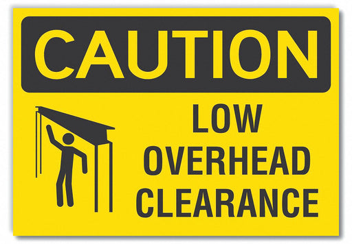 Caution Sign 7inx10in Non-PVC Polymer
