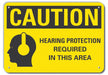 Caution Sign 10 in x 14 in Plastic