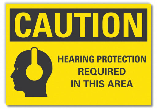 Caution Sign 7inx10in Non-PVC Polymer