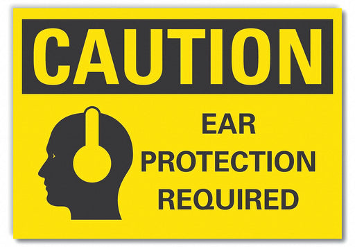 Caution Sign 10in x 14in Non-PVC Polymer
