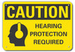 Caution Sign 7 inx10 in Plastic